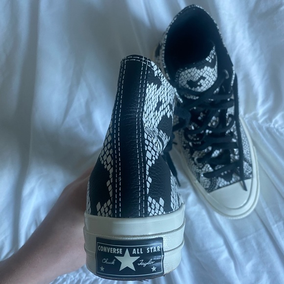 Last chance! - CHUCK 70 HI DIGITAL DAZE SNAKE PRINT LEATHER SNEAKERS - Picture 4 of 7